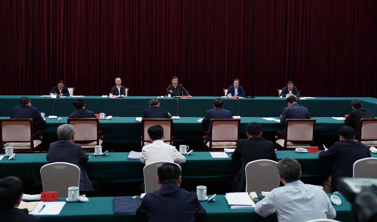 2019年5月20日至22日，中共中央總書記、國家主席、中央軍委主席習(xí)近平在江西考察，主持召開推動(dòng)中部地區(qū)崛起工作座談會(huì)并發(fā)表重要講話。新華社記者 謝環(huán)馳 攝 